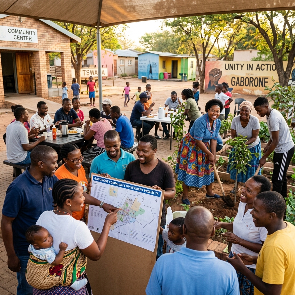Community upliftment in action in Gaborone Botswana